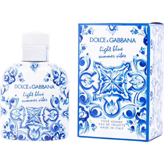 D&G Light Blue Summer Vibes For Men Eau De Toilette Spray 4.2oz/100ml