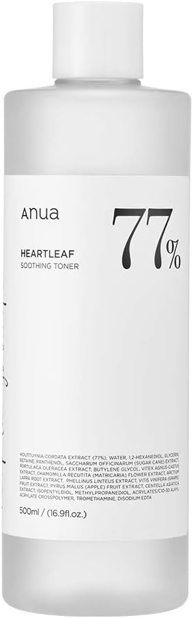 Anua Heartleaf 77% Soothing Toner 16.90 oz 500 ml