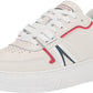 Lacoste Men's L001 Sneaker White,Navy,Red