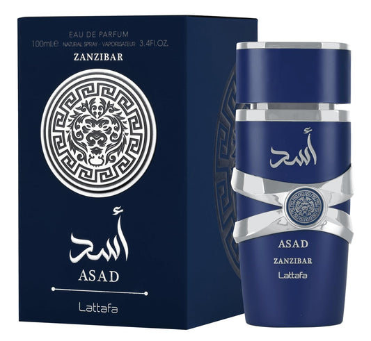 Lattafa Asad Zanzibar for Men Eau de Parfum Spray 3.4 oz 100 ml