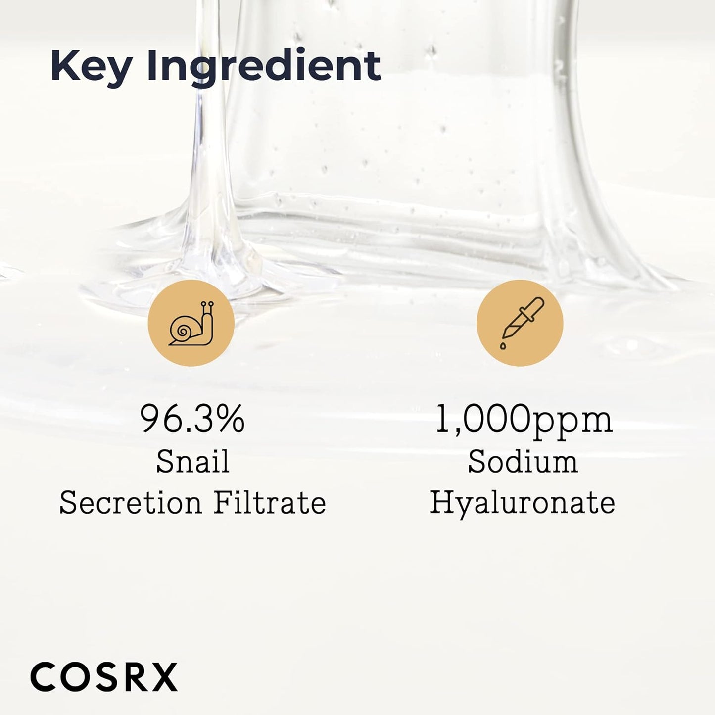 COSRX Snail Mucin 96% Power Repairing Essence 3.38 floz/100ml *PACK OF TWO*