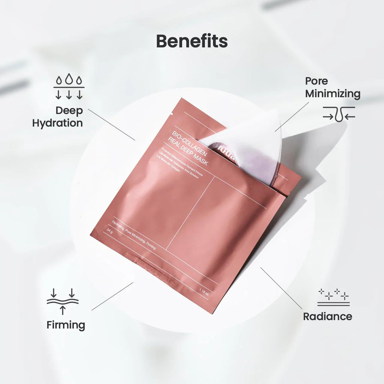 Biodance Bio Collagen Real Deep Mask Facial Sheet Mask 4 Sheets 136 g 4.79 oz