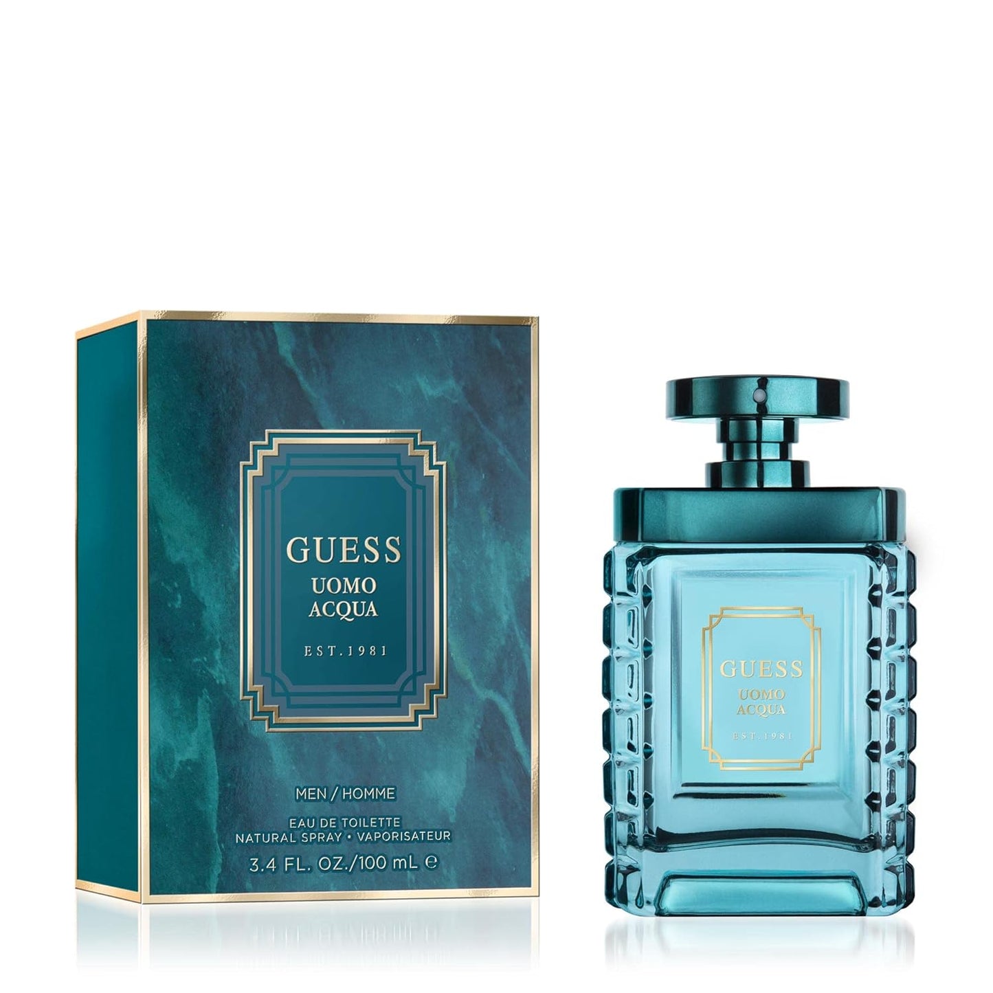 Guess Uomo Acqua Eau de Toilette Cologne Spray For Men 3.4oz/100ml