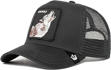 Goorin Bros Trucker Hat Men Mesh Baseball SnapBack Cap Lone Wolf