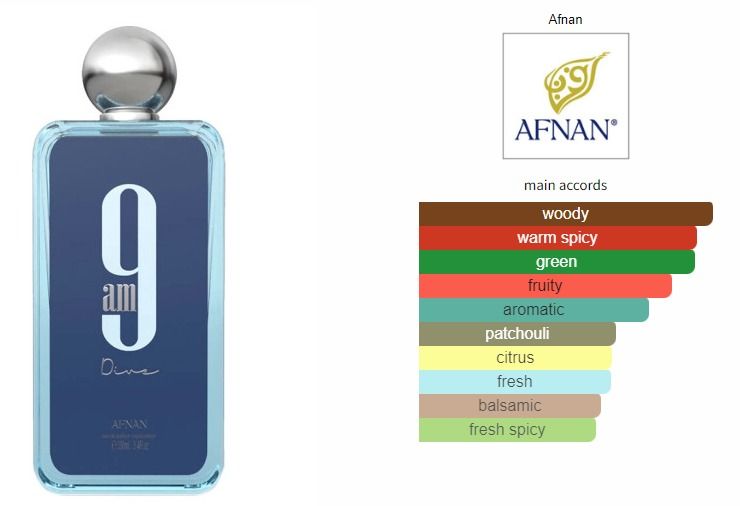 9am Dive 3.4 oz 100 ml EDP Unisex by Afnan