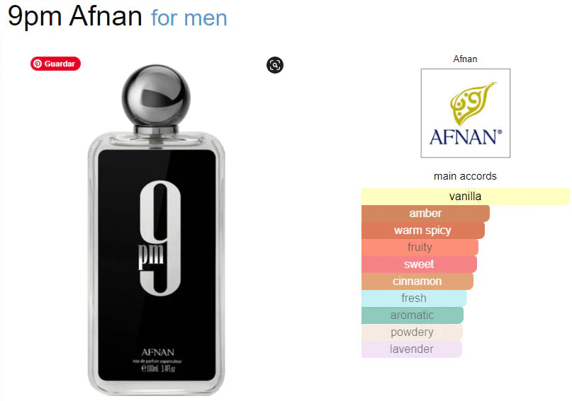 9pm 3.4 oz 100 ml EDP by Afnan – Rafaelos