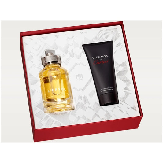 L'envol De Cartier Eau De Toilette Spray For Unisex 2.7 oz 80 ml + Gel douche 100 ml** NEW SEALED**