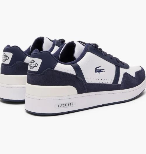 Navy and white T-Clip sneakers Men, Lacoste, Sneakers & Running Shoes for  Men