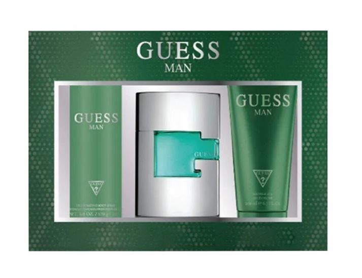 Guess Man Green 3pcs Gift Set
