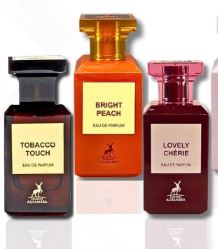 Maison Alhambra Toscano Leather, Bright Peach, & Lovely Cherie EDP - 80Ml (2.7 Oz) (AMAZING BUNDLE)