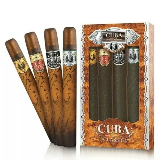Cuba by Cuba for Men, 4 Piece Gift Set for Men 1.17 oz Eau De Toilette Spray