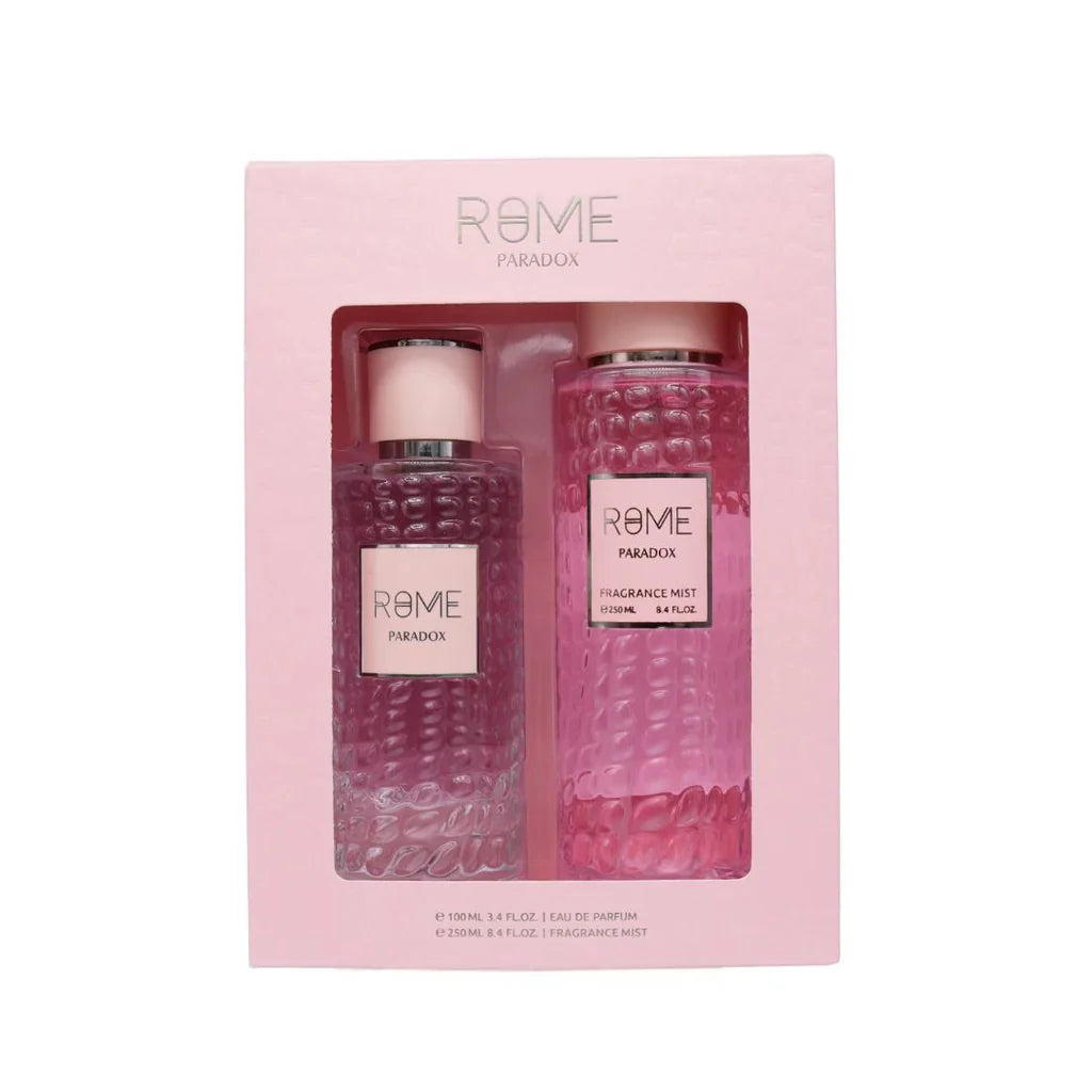 Rome Paradox EDP 3.4 oz / 100 ml + Fragrance Mist 8.4 fl oz / 250 ml Women Set