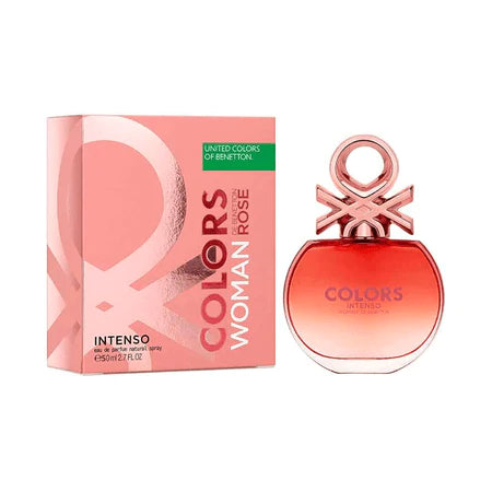 Colors De Benetton Rose Intense Eau De Parfum Spray for Woman 2.7 oz 80 ml