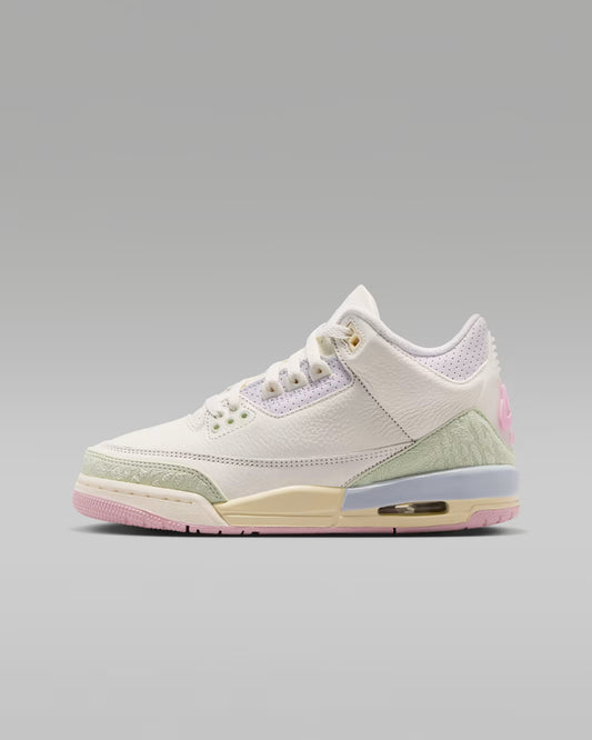 Air Jordan 3 Retro "Sail and Jade Aura" STYLE # IF4758-100 BIG KIDS