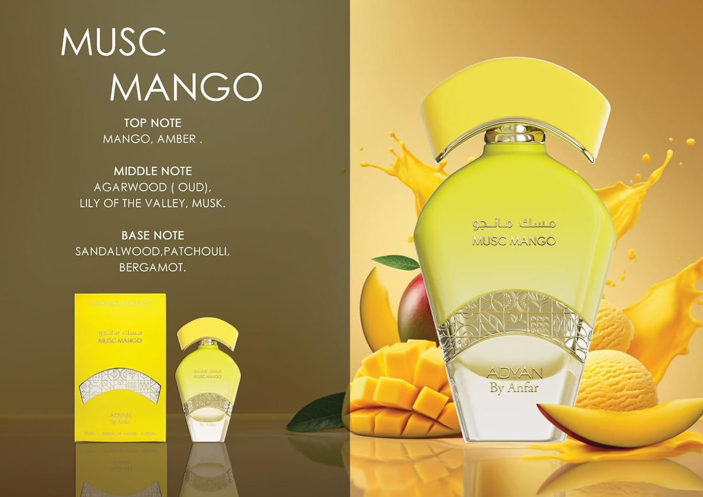 Adyan Musc Mango 3.4 oz 100 ml EDP