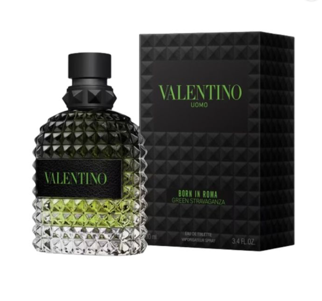 Valentino Uomo Born in Roma Green Stravaganza Eau de Toilette for Men – 3.4 oz / 100 ml