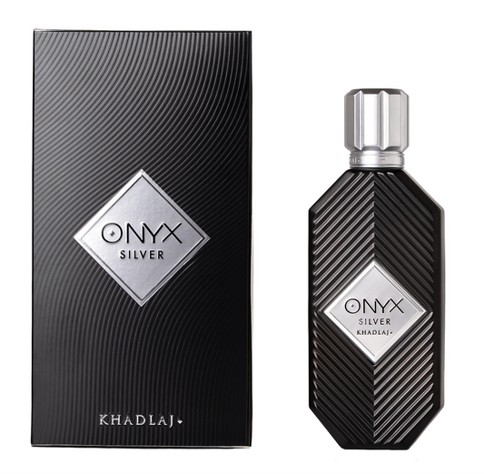 Khadlaj Men's Onyx Silver Eau de Parfum Spray 3.4 oz / 100 ml