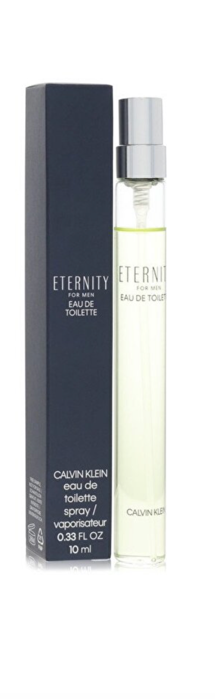 Calvin Klein Eternity Eau de Toilette Mini 0.33 oz / 10 ml Spray (1–3 Pack Options)