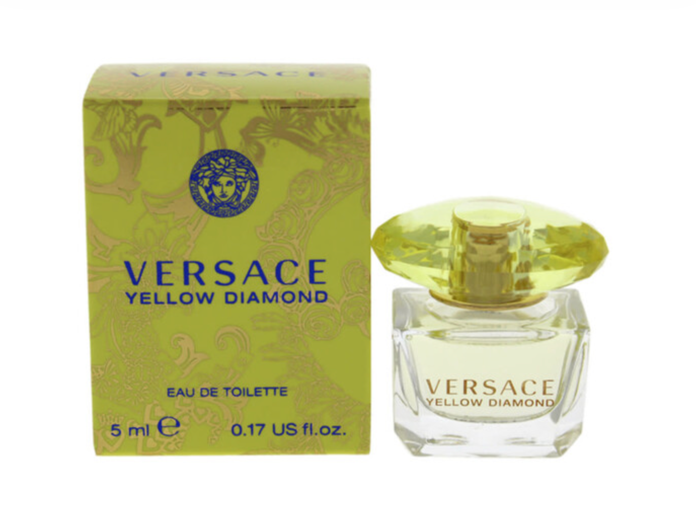 Versace Yellow Diamond Eau de Toilette Mini 0.17 oz / 5 ml (1–3 Pack Options)