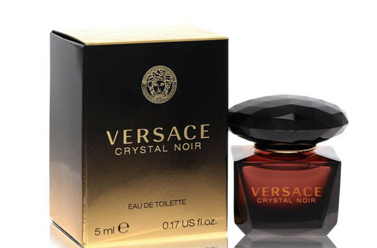 Versace Crystal Noir Eau de Toilette Mini 0.17 oz / 5 ml (1–3 Pack Options)
