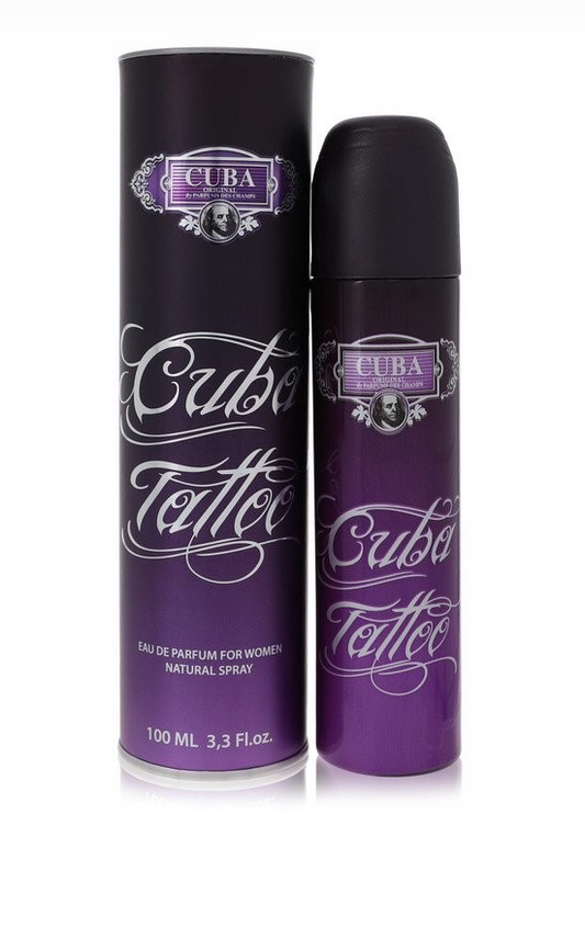 Cuba Tattoo by Cuba for Women Eau de Parfum – 3.3 oz / 100 ml (1–2 Pack Options)