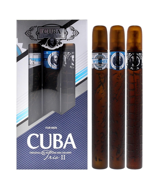 Cuba Trio II by Cuba for Men Gift Set – 3 Piece Fragrance Collection