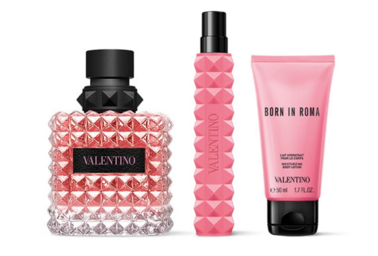 Valentino Donna Born in Roma Eau de Parfum Gift Set 3.4 oz / 100 ml + 0.33 oz / 10 ml + 1.7 oz Body Lotion