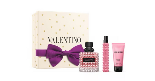 Valentino Donna Born in Roma Eau de Parfum Gift Set 3.4 oz / 100 ml + 0.33 oz / 10 ml + 1.7 oz Body Lotion