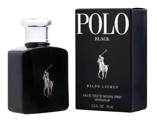 Ralph Lauren Polo Black Eau de Toilette for Men 2.5 oz / 75 ml