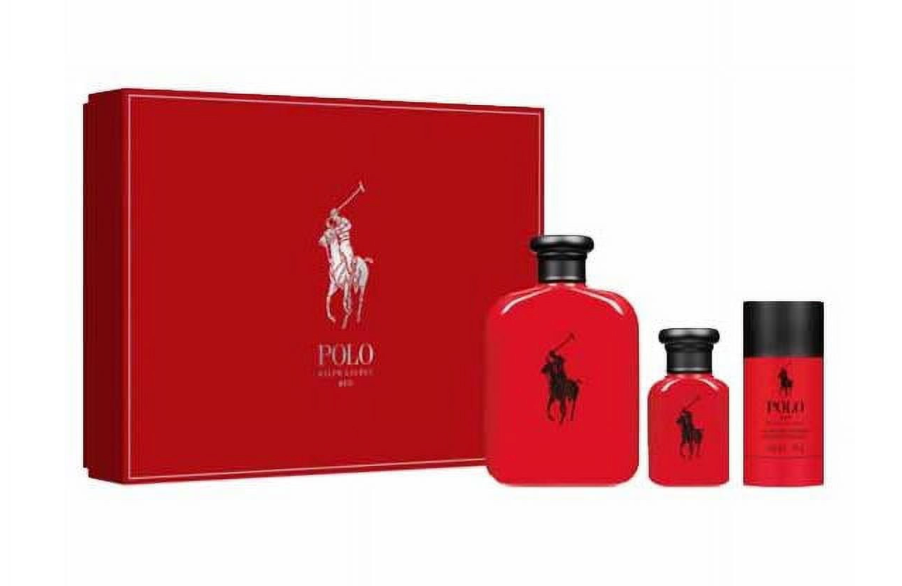 Ralph Lauren Polo Red Eau de Toilette Gift Set for Men 4.2 oz / 1 oz + Deodorant