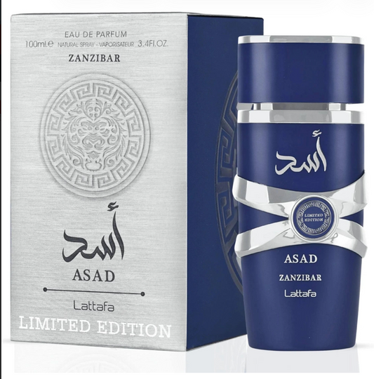 Lattafa Asad Zanzibar Limited Edition Eau de Parfum 3.4 oz / 100 ml for Men