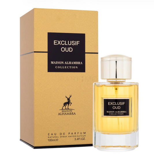 Exclusif Oud Eau de Parfum by Maison Alhambra – 100 ml / 3.4 oz