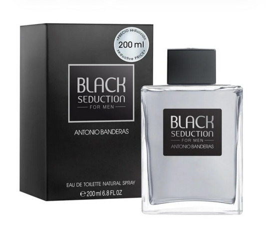 Antonio Banderas Black Seduction Eau de Toilette for Men 6.8 oz / 200 ml