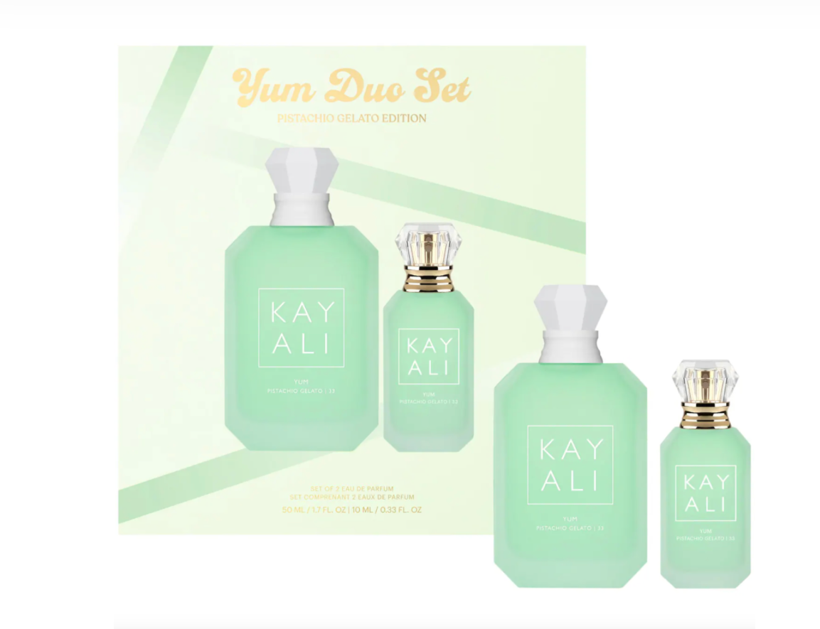 Kayali Yum Pistachio Gelato Eau de Parfum Intense Duo Set 1.7 oz + 0.33 oz / 50 ml + 10 ml
