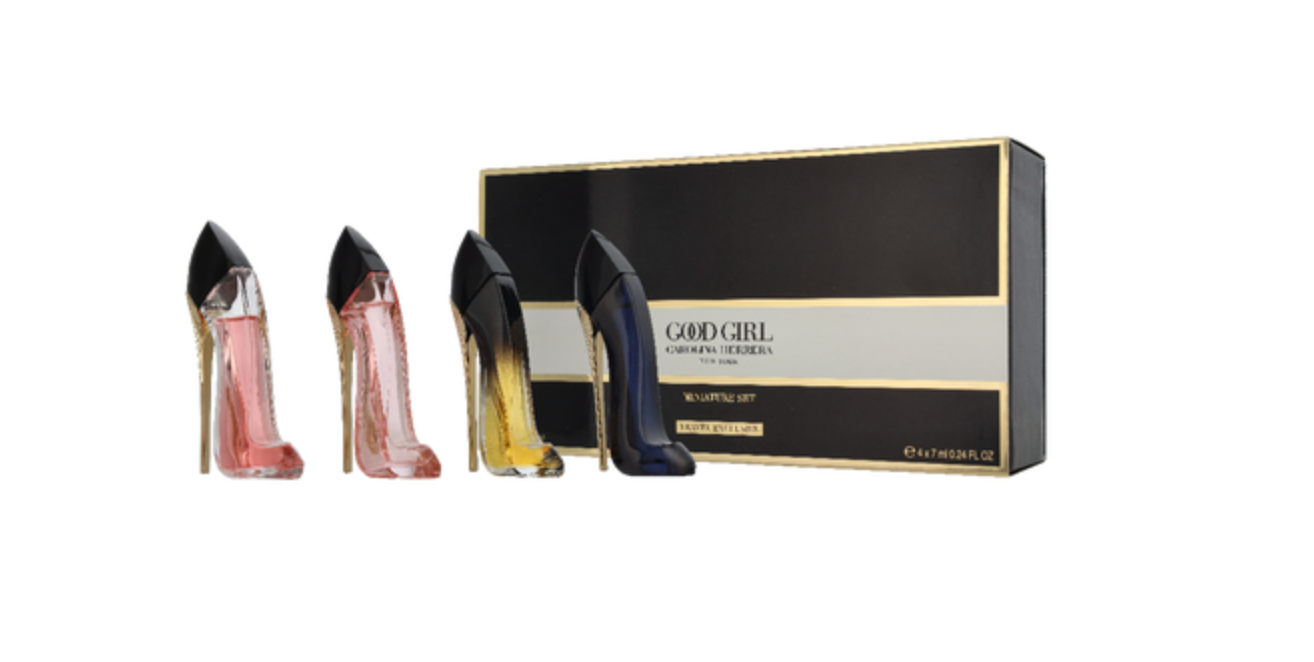 Carolina Herrera Good Girl Miniature Set 4 x 0.24 oz / 7 ml