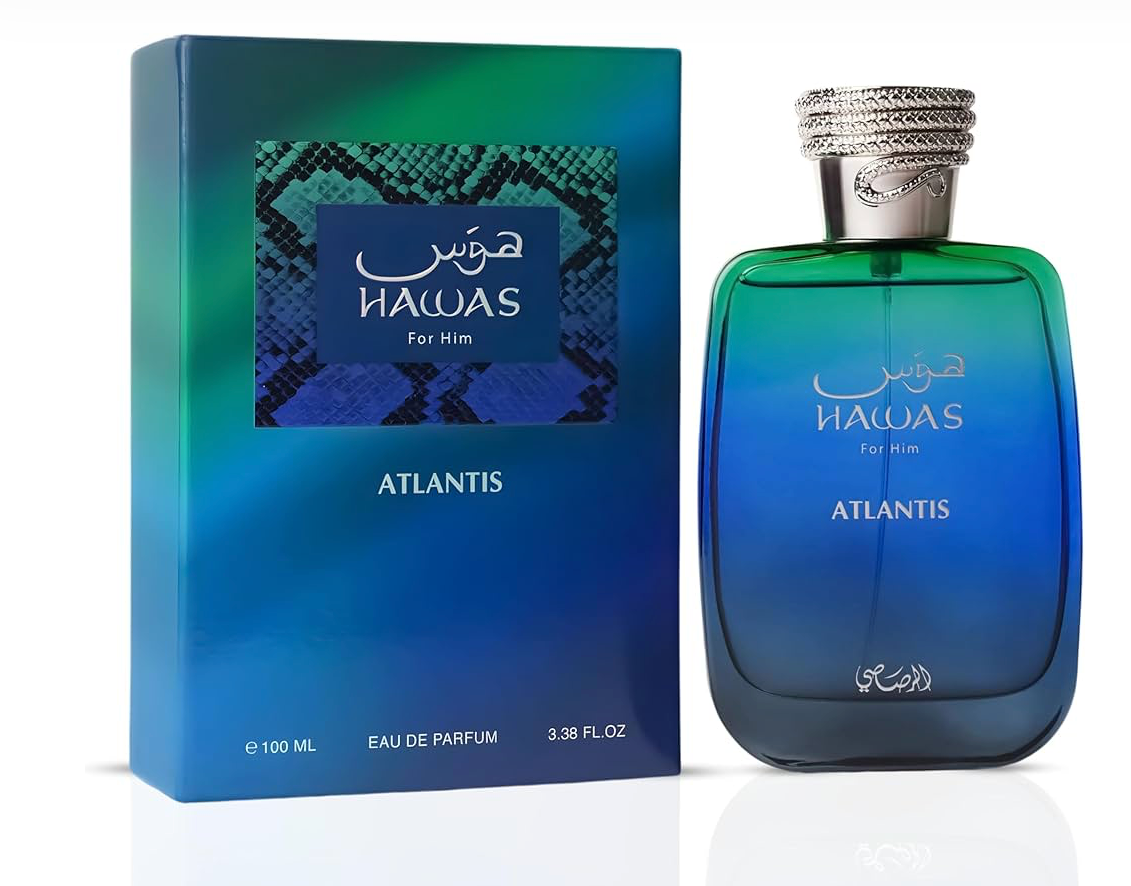 Rasasi Hawas Atlantis Eau de Parfum for Men 3.38 oz / 100 ml
