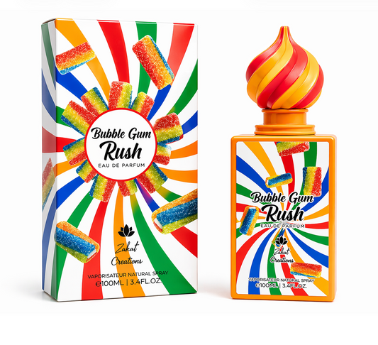 Zakat Creations Bubble Gum Rush Eau De Parfum 3.4 oz / 100 ml
