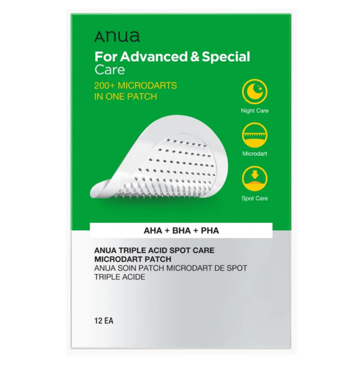 Anua Triple Acid Spot Care Micro Dart Patch 12 ea