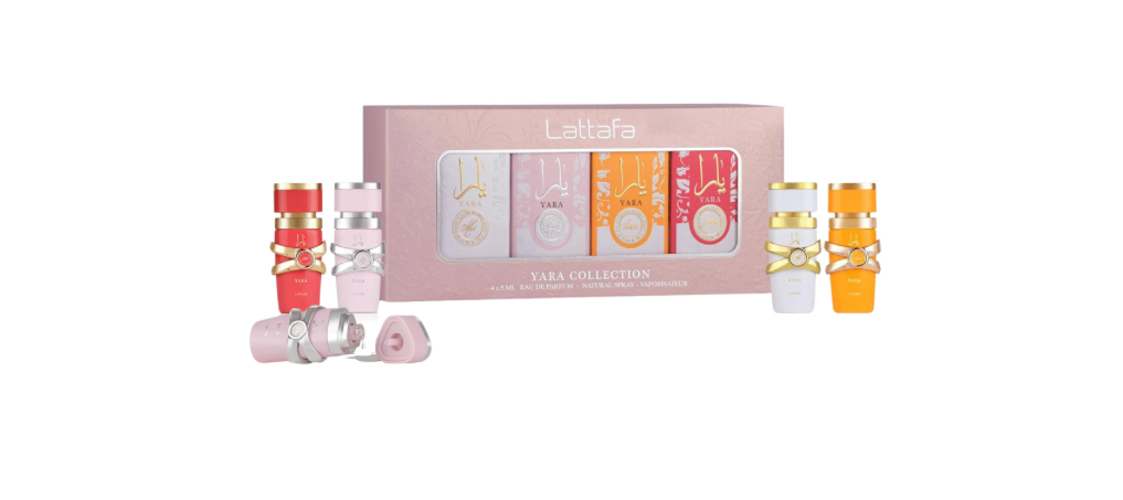Lattafa Yara Mini Collection Gift Set Eau de Parfum 4 x 0.17 oz / 5 ml Women