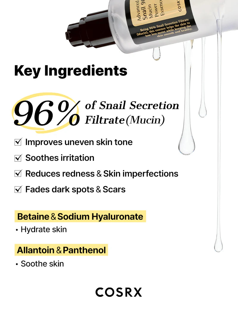 COSRX Advanced Snail 96 Mucin Power Essence 100 ml / 3.38 fl oz