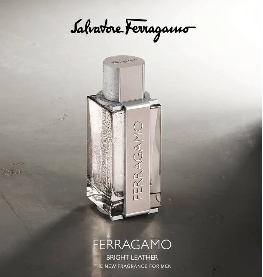 Ferragamo Bright Leather Eau de Toilette Spray for Men, 3.4 oz 100 ml –  Rafaelos