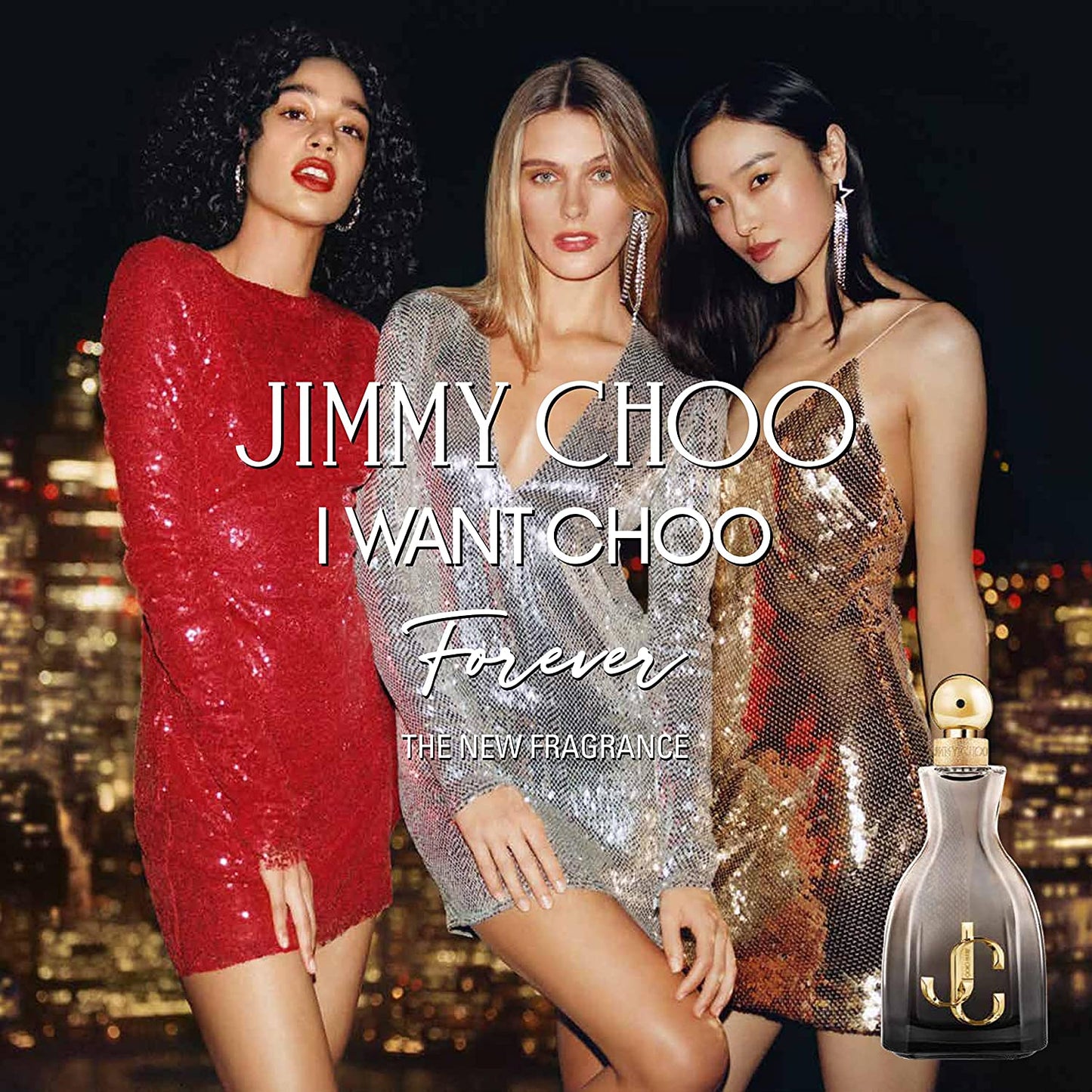 Jimmy Choo I Want Choo Forever 3.4 oz EDP Spray 100 ml 3PC. Gift Set