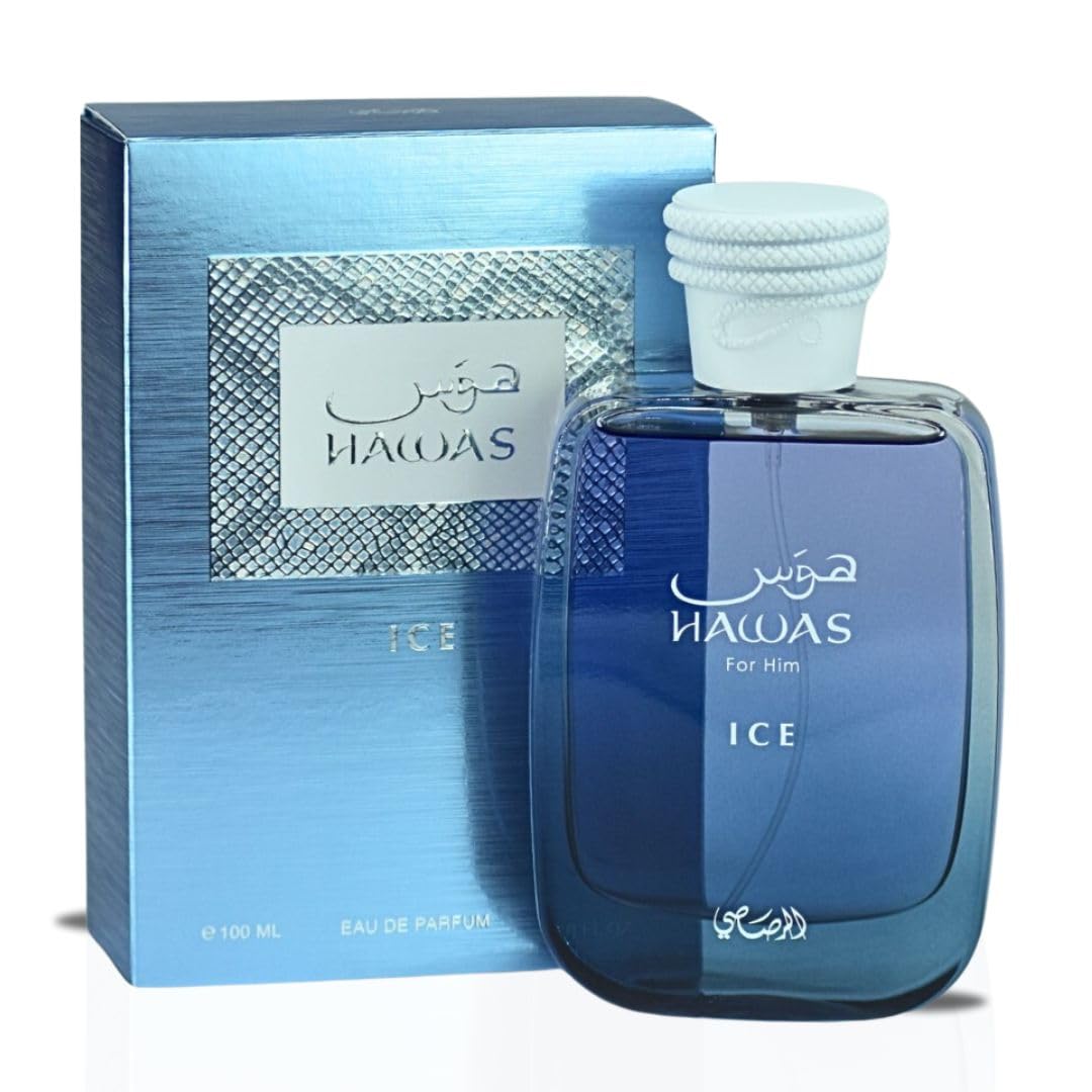 Rasasi Hawas Ice For Him & Hawas For Her - Eau de Parfum 3.4 oz 100 ml