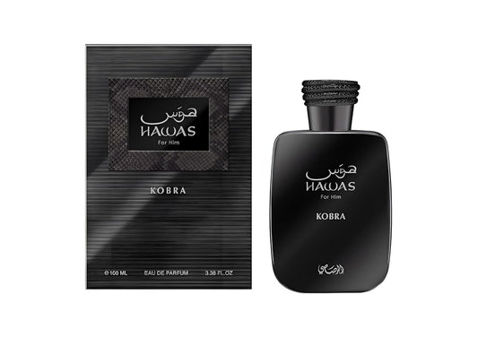 Hawas Kobra For Men Eau de Parfum 3.4 oz 100 ml By Rasasi