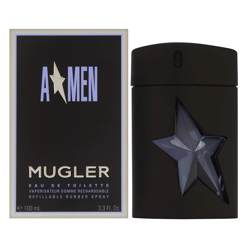 A Men Mugler by Mugler for Men 3.3 oz 100 ml Eau de Toilette Refillable Rubber Spray