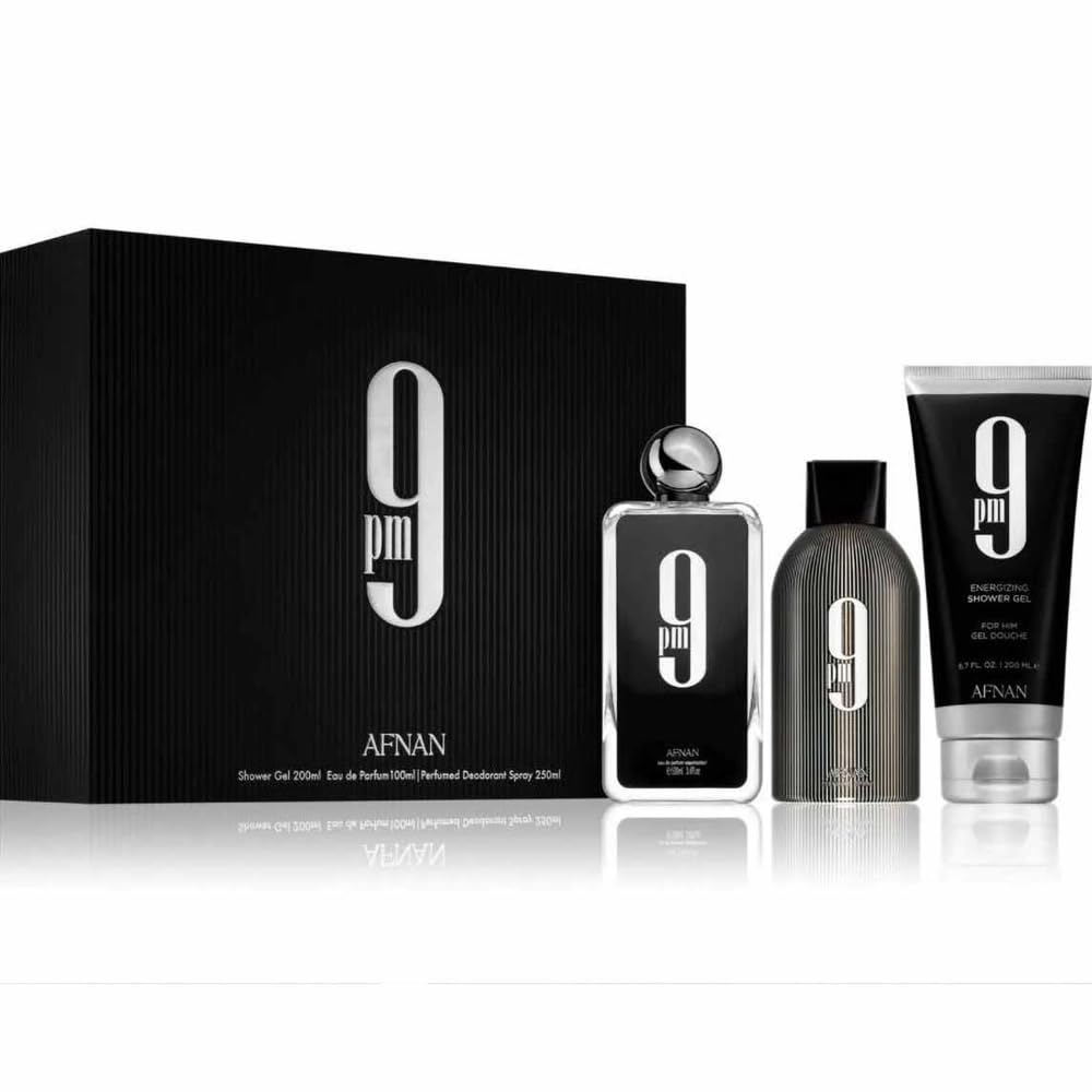 9 PM Gift Set Eau De Perfume 100 ML+Deodorant 150 ML+Shower Gel 150 ML