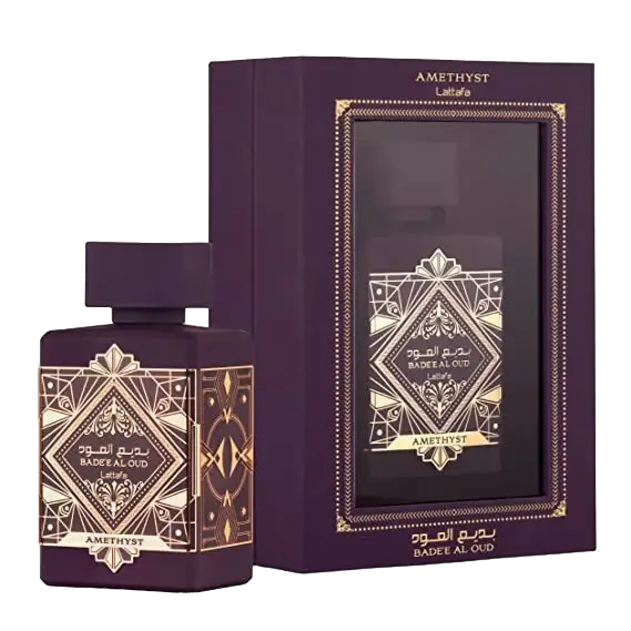 Badee Al Oud Amethyst Eau De Parfum Spray By Lattafa 3.4 oz