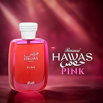 Hawas Pink For Women Eau de Parfum 3.4 oz 100 ml By Rasasi