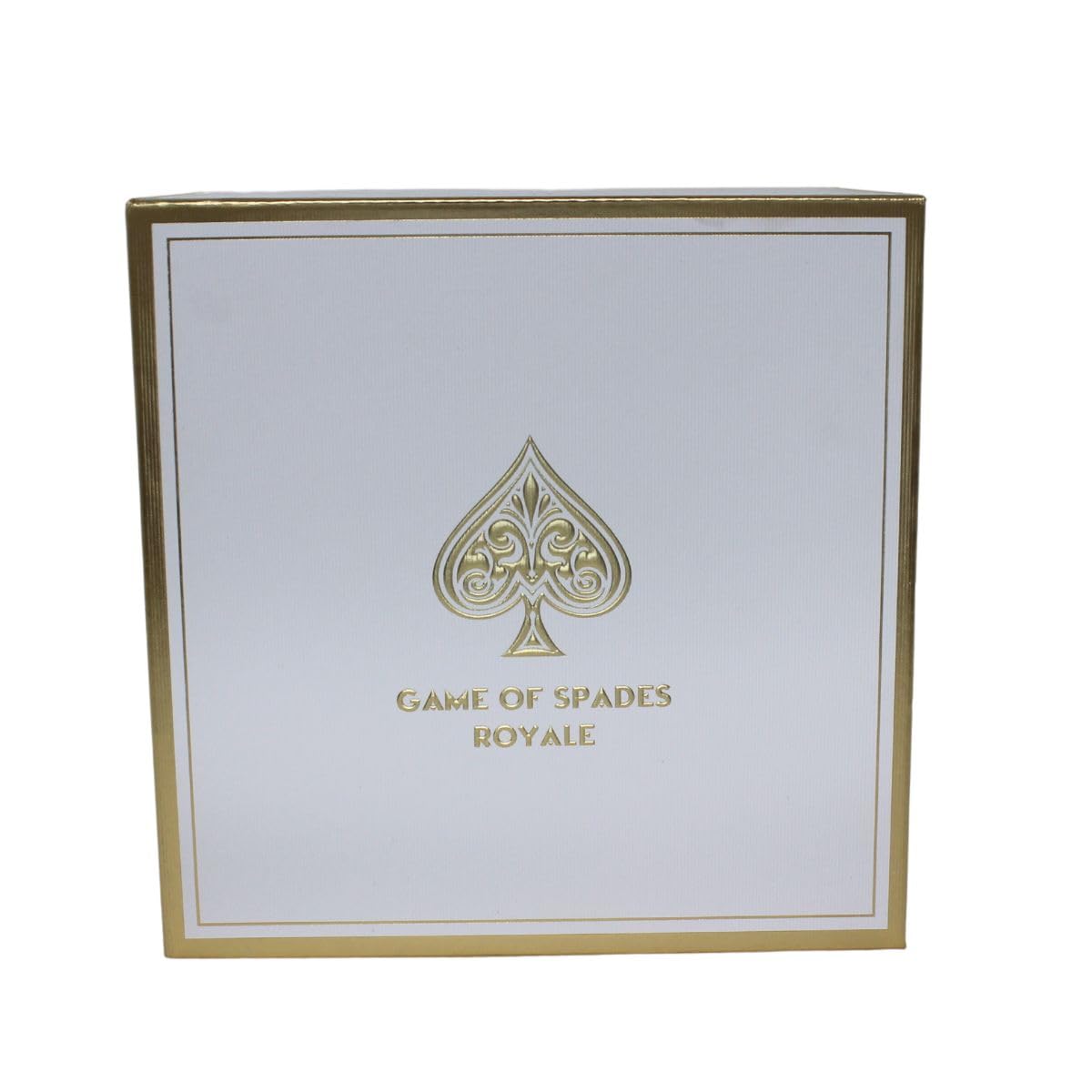 Jo Milano Game of Spades Royale 4-Piece Gift Set Unisex, (3.4 Oz Parfum Spray + 6.8 Oz Body Cleanser + 6.8 Oz Body Cream + 0.27 Oz Refillable Atomizer)