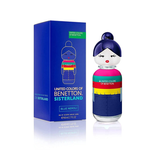 Benetton Sisterland Blue Neroli Eau De Toilette For Women 2.7 oz 80 ml